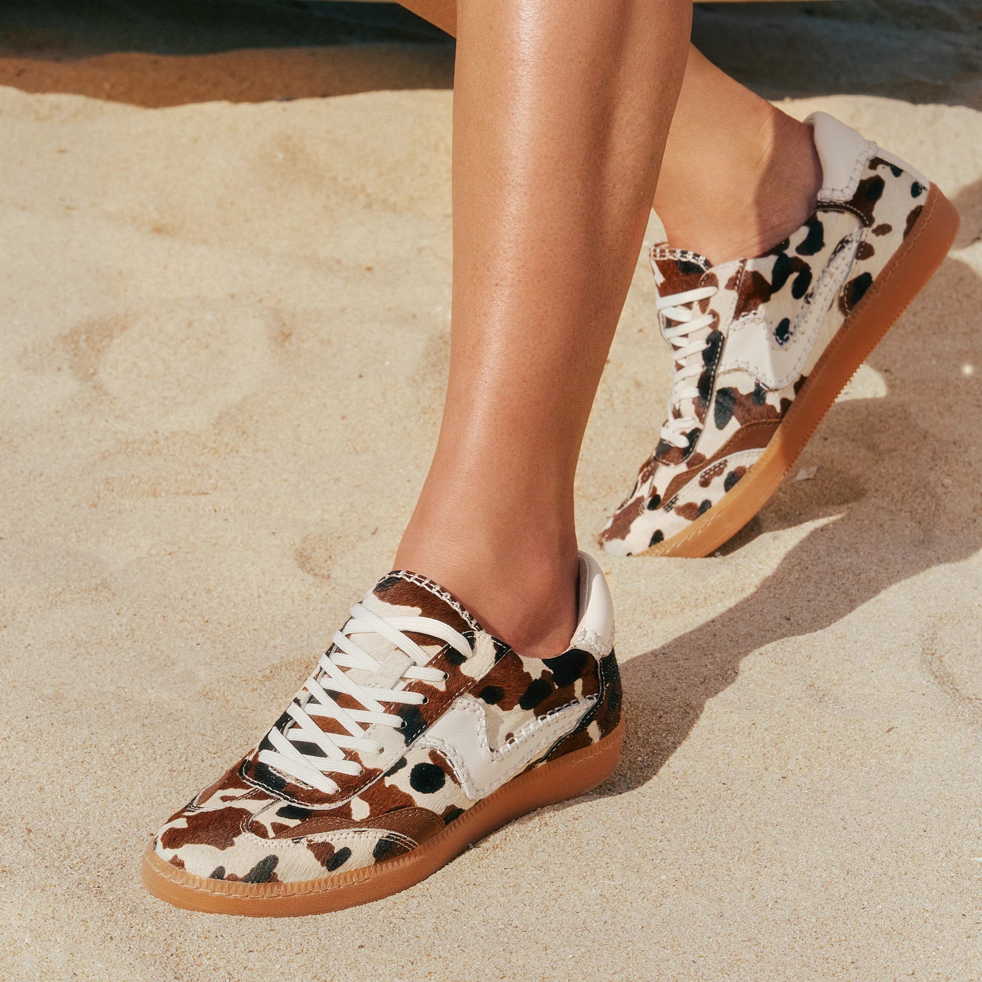 NOTICE STITCH COCOA CALF HAIR