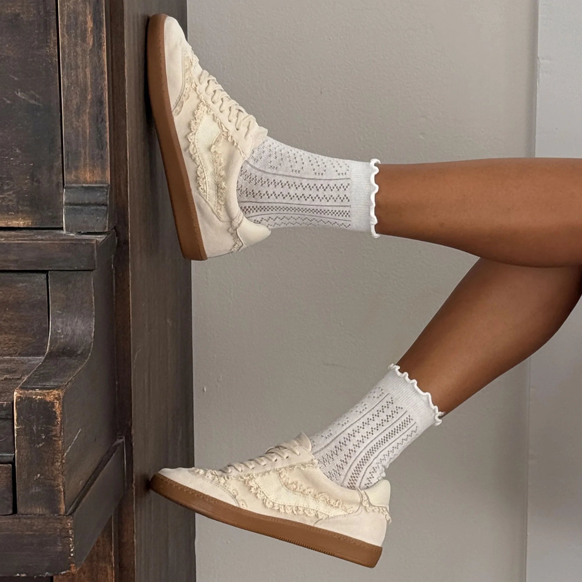 NOTICE LACE IVORY SUEDE - view 11