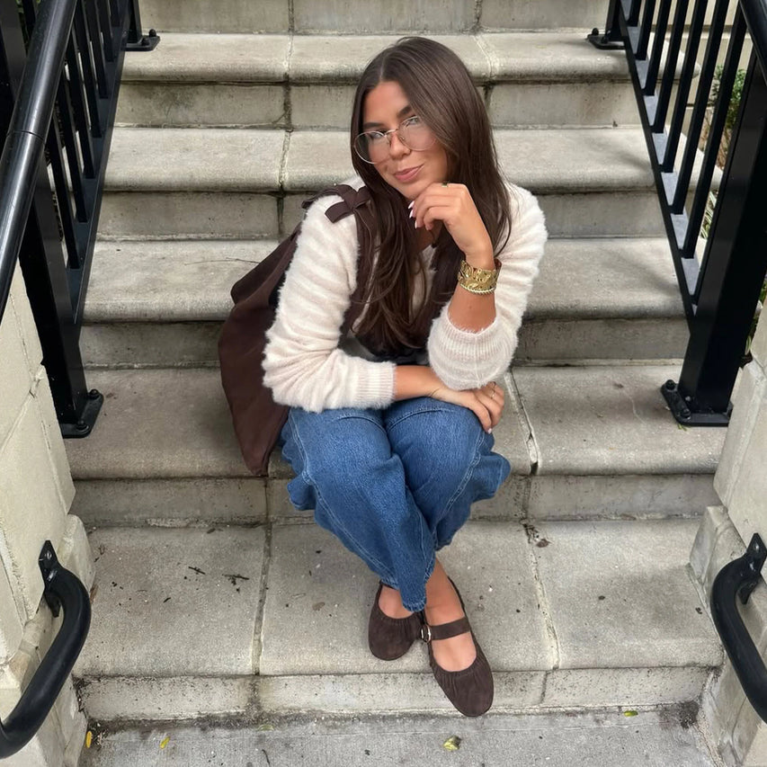 CAELY DARK BROWN SUEDE