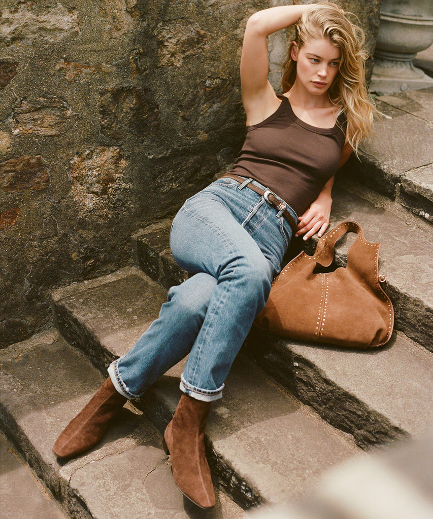 TARINE DARK BROWN SUEDE