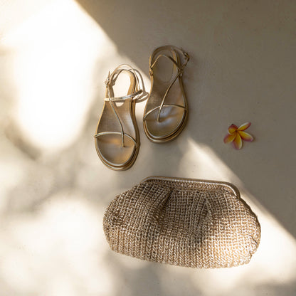 IONE GOLD RAFFIA