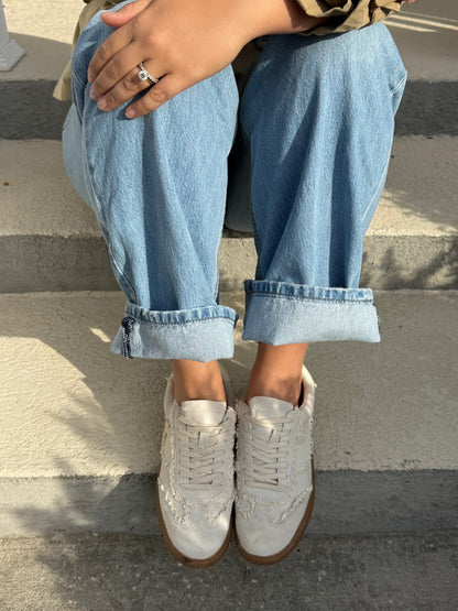 NOTICE LACE IVORY SUEDE