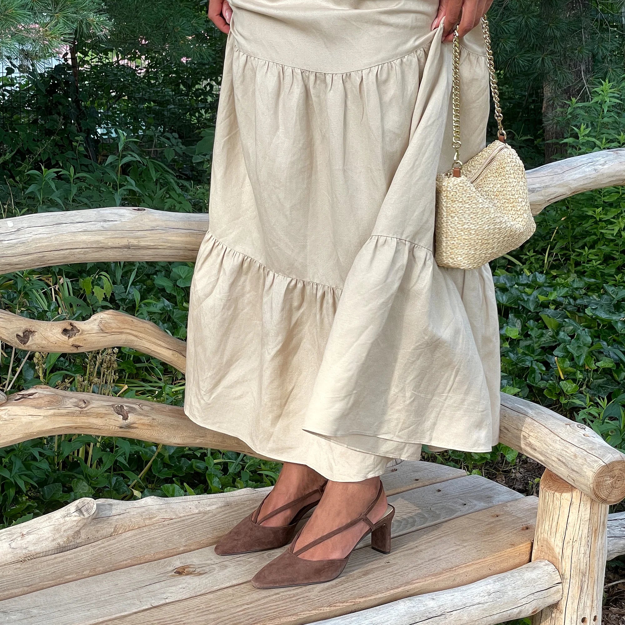 GINAY DARK BROWN SUEDE