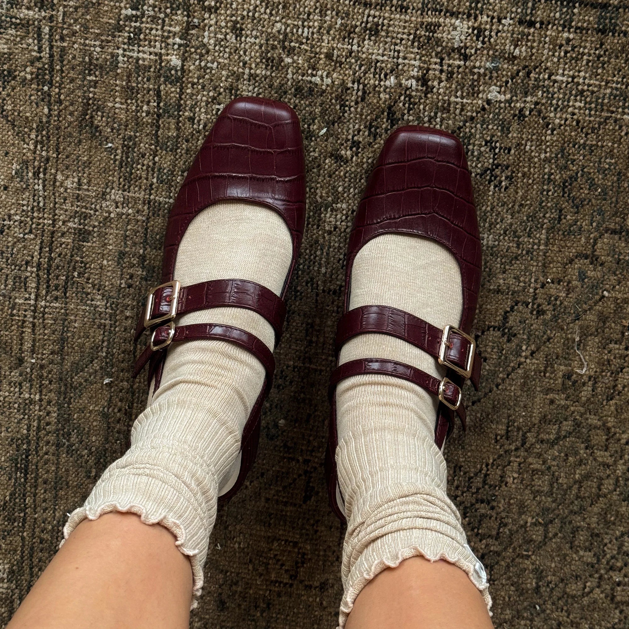 PATZY OXBLOOD LEATHER