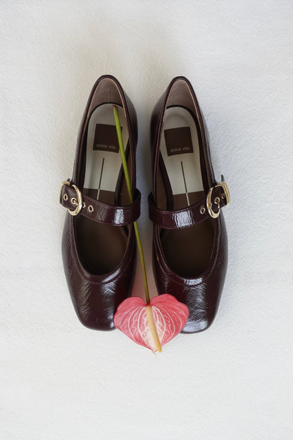 MIKEL PLUM LEATHER