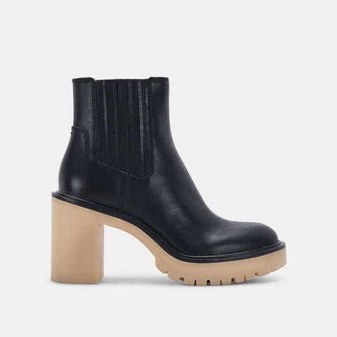 DOLCEVITA CASTER H2O BLACK LEATHER Booties