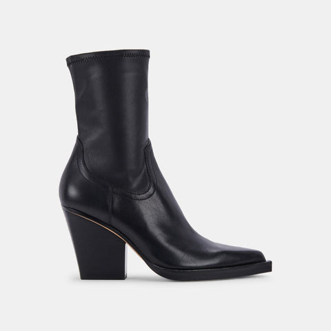 DOLCEVITA BOYD BLACK LEATHER Booties