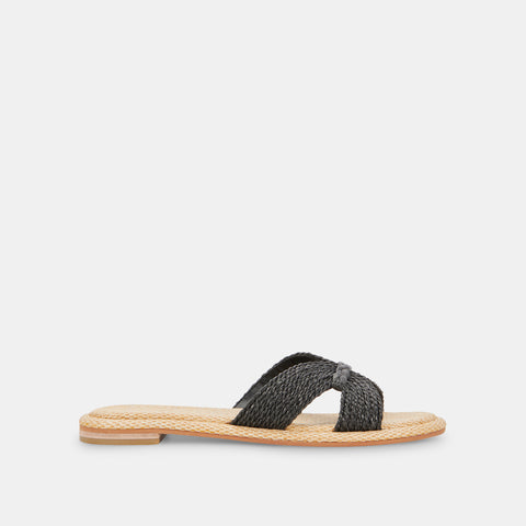 DOLCEVITA ATOMIC BLACK Slide Sandals