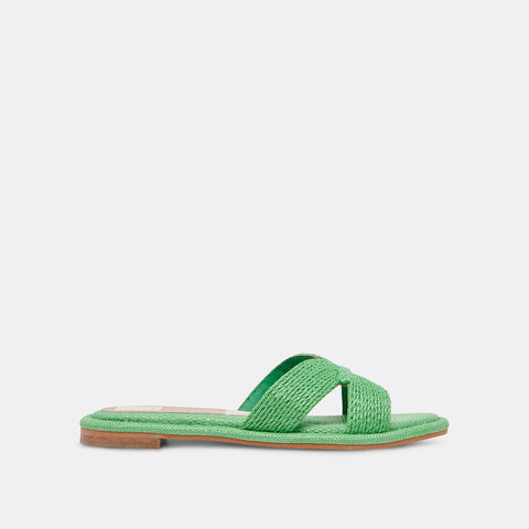 DOLCEVITA ATOMIC GREEN Slide Sandals