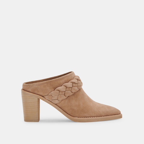 DOLCEVITA SERLA TAN SUEDE MULES